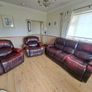 3 Piece Wine Leather Couch Suite Image 5