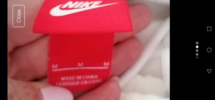 White Nike hoodie UK 10