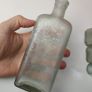 266 - Set of 4 Vintage Universal Medicine Chemicals Clear Glass Decorative Collectible Bottles Image 2