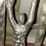 Metal Sculpture of Family of 3 like NEW! Image 3