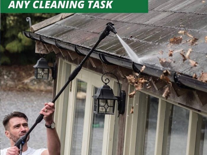 Multi-Purpose High-Pressure Washer | Compact Car and Home Cleaner with Power Jet Hose and Nozzle, 1400W