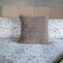 Set of x2 Grey Fluffy Cushions Image 9