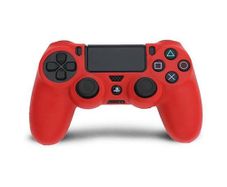 PlayStation 4 PS4 Controller Soft Protective Silicone Rubber Cover Case Red