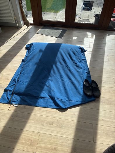 blue beanbag