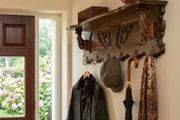 Old oak coat rack in good condition