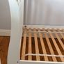 Single bed - white sleigh bed Image 7