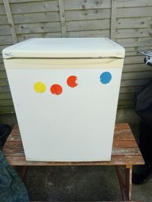 small countertop fridge