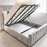Indiana Panel Wingback Bed Frame With Mattress Opt Image 9