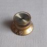 Gold Top Hat Knobs, Gold or Silver Foil Top, Volume/Tone Image 3
