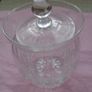 Cut glass lidded jar,Glass jar, Storage,Home decor,Gift Image 8