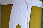 Dunnes baby girl fleece sleep-suit 0-3m