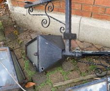 Vintage cast iron  wall lights