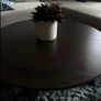 Black wooden coffee table Image 3