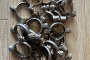 22 x 1'' 1/4 inch brass pipe brackets