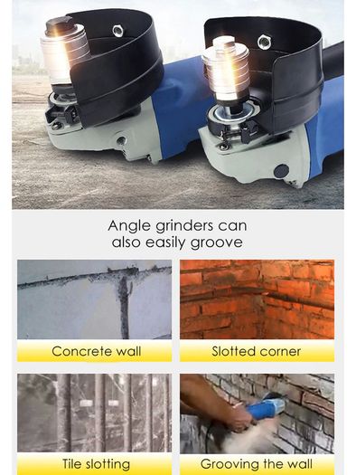 BRAND NEW Angle Grinder To Grooving Machine Adapter Lock Nuts Flange Inner Outer Kit For Variable Slotting Machine Conversion