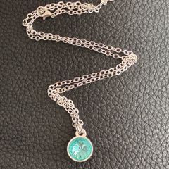 Silver Plated Crystal Necklace
