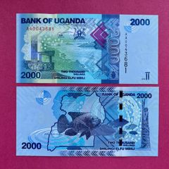 Uganda  2000  Shillings  2010  Pick  50a   ( Uncirculated )