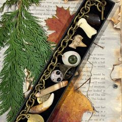 1 Goblins Trash Treasure Charm Bracelet for the Strange and Unusual