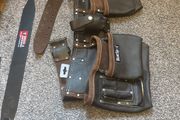 leather double tool belt