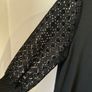 Beautiful Black Top With Lace Detail Sleeves Size S! Image 2