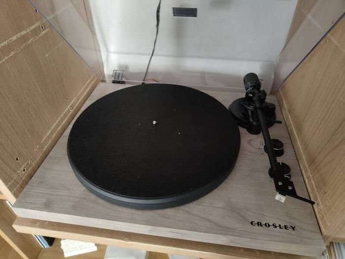 Record Player, Bluetooth, and Speakers - Crosley C62B-GY4