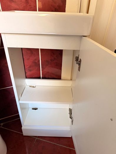 Slimline bathroom sink unit