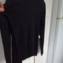 Jaeger Vintage Black Sweater Merino Wool  14/16 unused Image 3