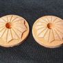2x Ceramic dhoop incense holders or thin candle holders 40mm Image 2