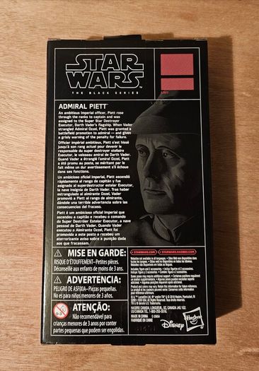 Star Wars Admiral Piett 6" Scale Black Series New & Unopened (Some Edge Wear To The Box)