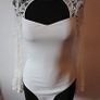 Quiz cream lace choker long sleeve bodysuit Size UK8 EU36 Postage included Image 2