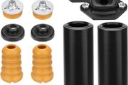 Rear Shock Absorber Mounts&amp;Bump Stops Kit - Upper Lower Mounting Set with Grommets Compatible for X1, E81, E82, E84, E87, E88, E90, E91, E92, E93 Replacement for 33536767334 33526768544