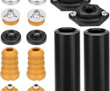 Rear Shock Absorber Mounts&Bump Stops Kit - Upper Lower Mounting Set with Grommets Compatible for X1, E81, E82, E84, E87, E88, E90, E91, E92, E93 Replacement for 33536767334 33526768544