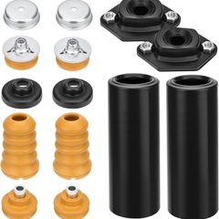 Rear Shock Absorber Mounts&Bump Stops Kit - Upper Lower Mounting Set with Grommets Compatible for X1, E81, E82, E84, E87, E88, E90, E91, E92, E93 Replacement for 33536767334 33526768544