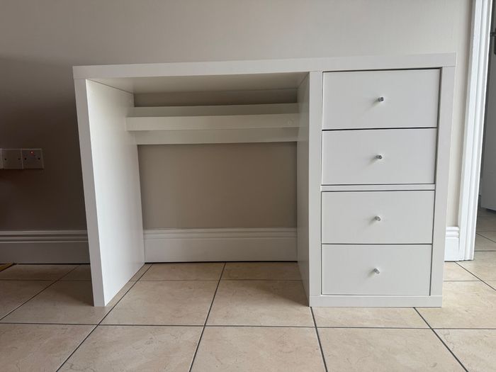 IKEA KALLAX Desk + 2 Drawer Inserts