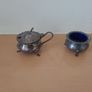 2 x small silver salt bowls Image 4