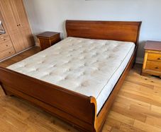 super king mahogany bed frame