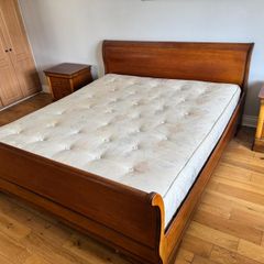 super king mahogany bed frame