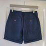 Ladies navy shorts Image 3