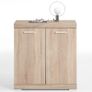 FMD Dresser with 2 Doors 80x34.9x89.9 cm Oak Image 2