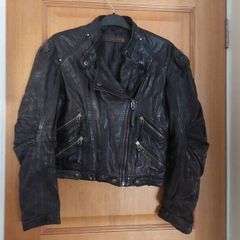 leather biker jacket