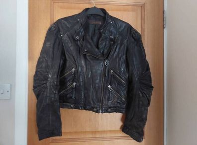leather biker jacket