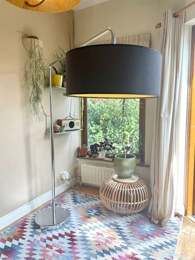 Danish Arc Chrome Floor Lamp, Bo Concept