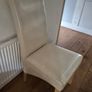 FREE 6 Soft Cream Leather Dining Chairs Image 2