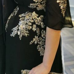 Hope & Ivy Embellished Maternity Maxi Dress