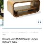 TV stand and  coffee table -  solid oak Image 2