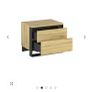 NEW 2x Quant bedside lockers, Oak Image 2