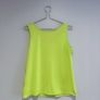 Pre Owned Neon Lime Button-Down Vest Top Image 5