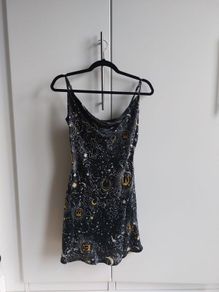 Wednesday's Girl mini slip dress in celestial print RRP 25 euro