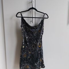 Wednesday's Girl mini slip dress in celestial print RRP 25 euro