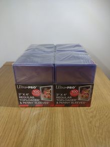 Great Value! Ultra Pro Combo - Regular Toploaders (200) + Soft Sleeves (200) - Pokemon cards